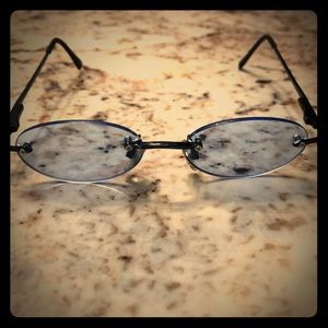 Blue spectacles sunglasses throwback